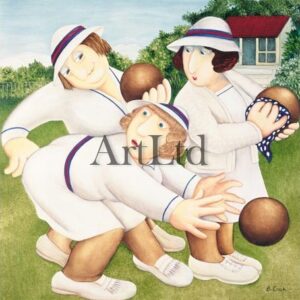 bowling by Beryl Cook