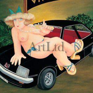 cavalier girl by Beryl Cook