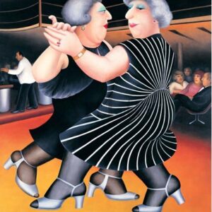 Dancing on Qe2 by Beryl Cook