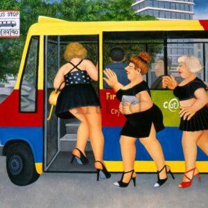 Bus Stop by Beryl Cook
