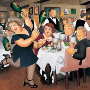 Dining Out by Beryl Cook