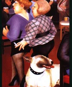 Dog and Dolphin by Beryl Cook