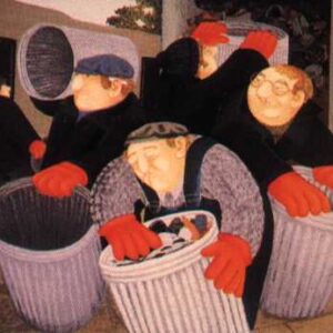 Dustbinmen by Beryl Cook