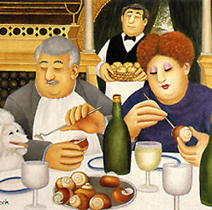 Escargots pour trois by Beryl Cook