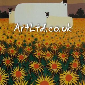 in the sun flowers by mackenzie thorpe