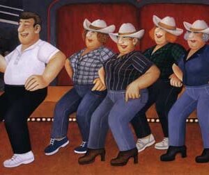 Line Dancing by Beryl Cook