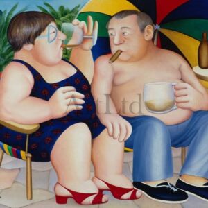 man and mistress by Beryl Cook
