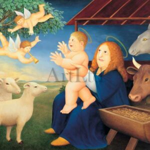 nativity by Beryl Cook