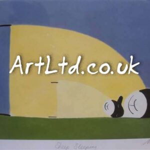 sheep sleeping by mackenzie thorpe