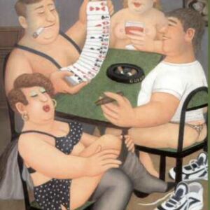 Strip Poker by Beryl Cook