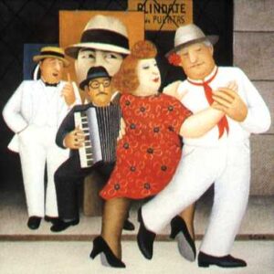 Tango Busking by Beryl Cook