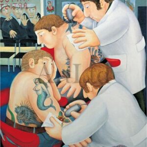 tattoo artists by Beryl Cook