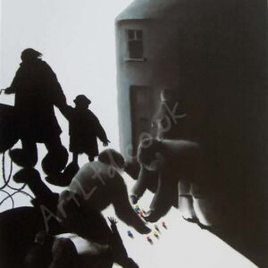 the alley players by mackenzie thorpe