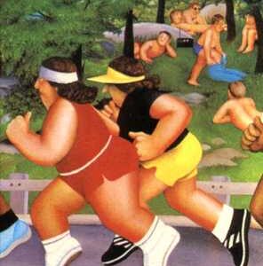 Women Running by Beryl Cook